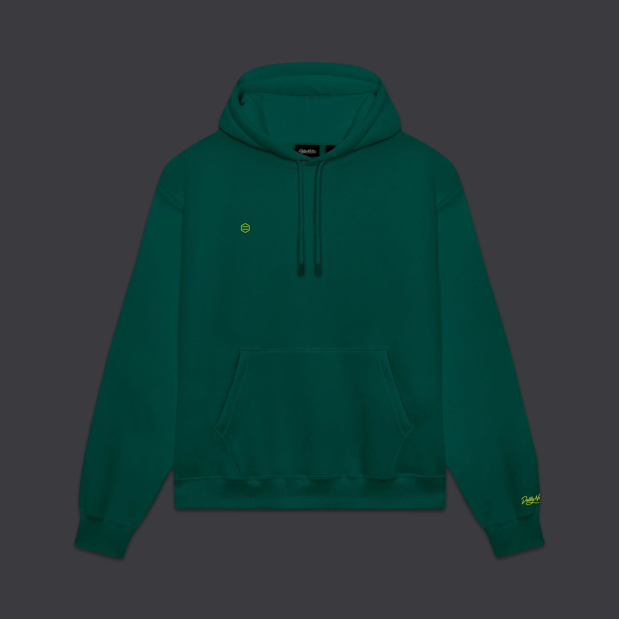 3D hexagon Hoodie Forest Green