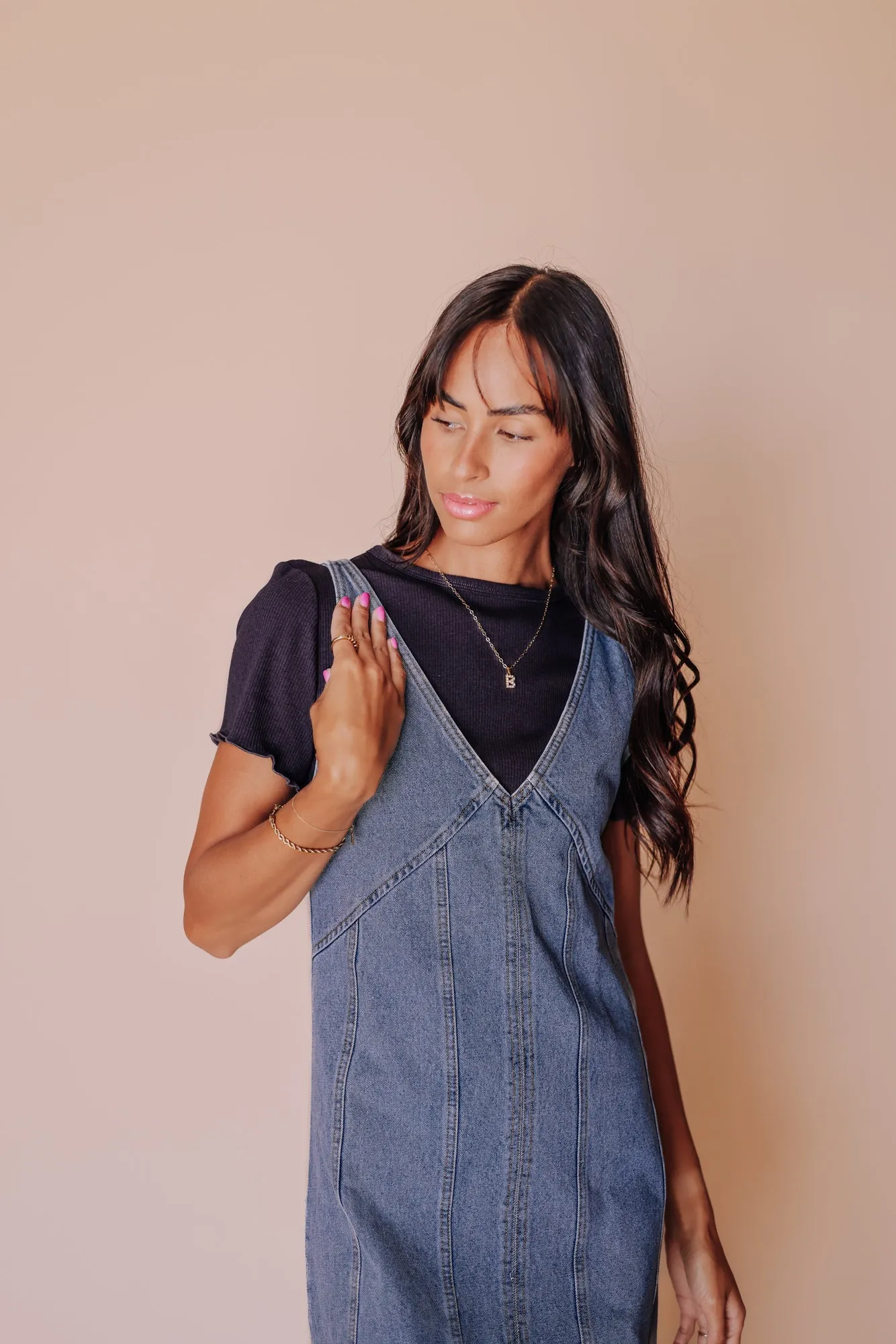 90’s Babe Denim Overall Dress