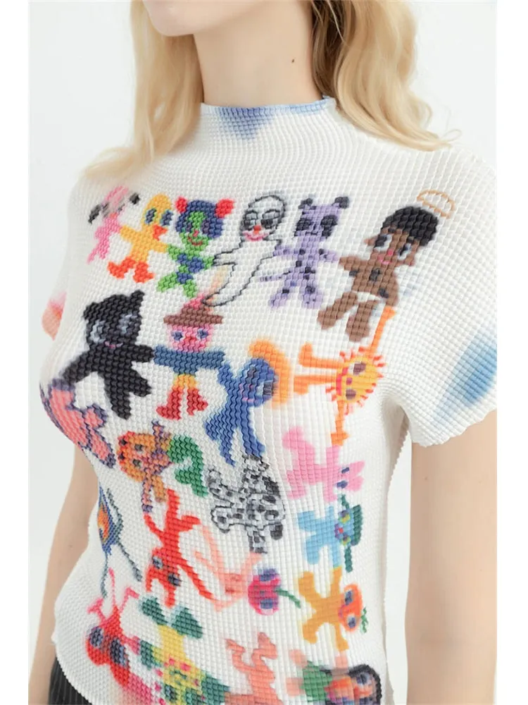 A&A Y2K Harajuku Graphic Print Top