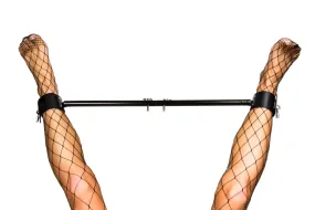 ADJUSTABLE BONDAGE SPREADER BAR WITH CUFFS