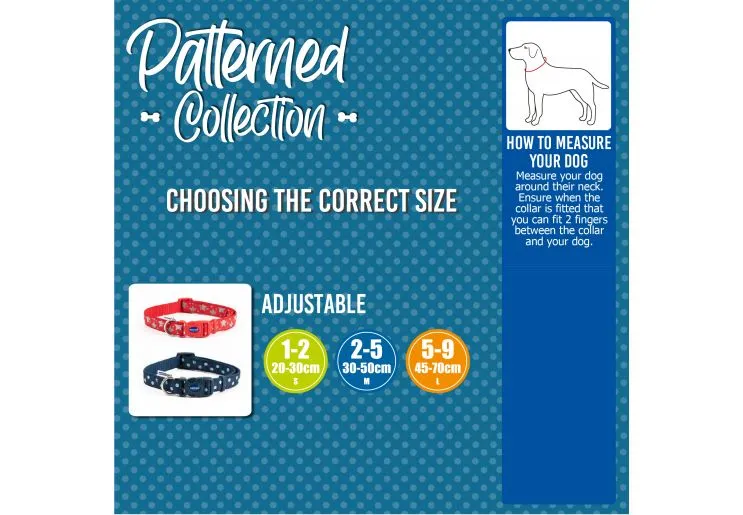 Ancol - Reflective Bone Collar - Blue - Large (45-70cm)