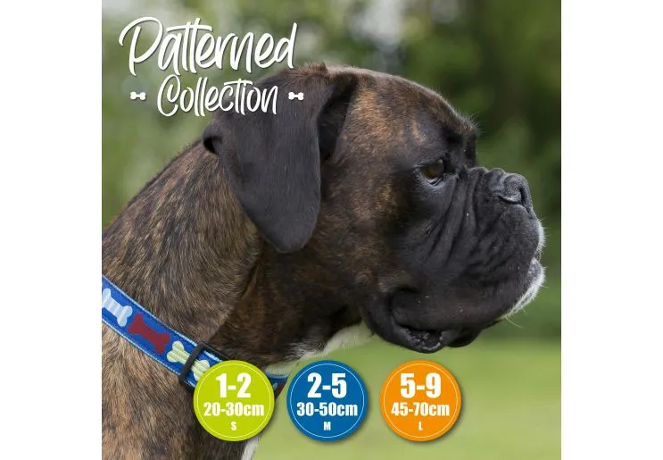 Ancol - Reflective Bone Collar - Blue - Large (45-70cm)