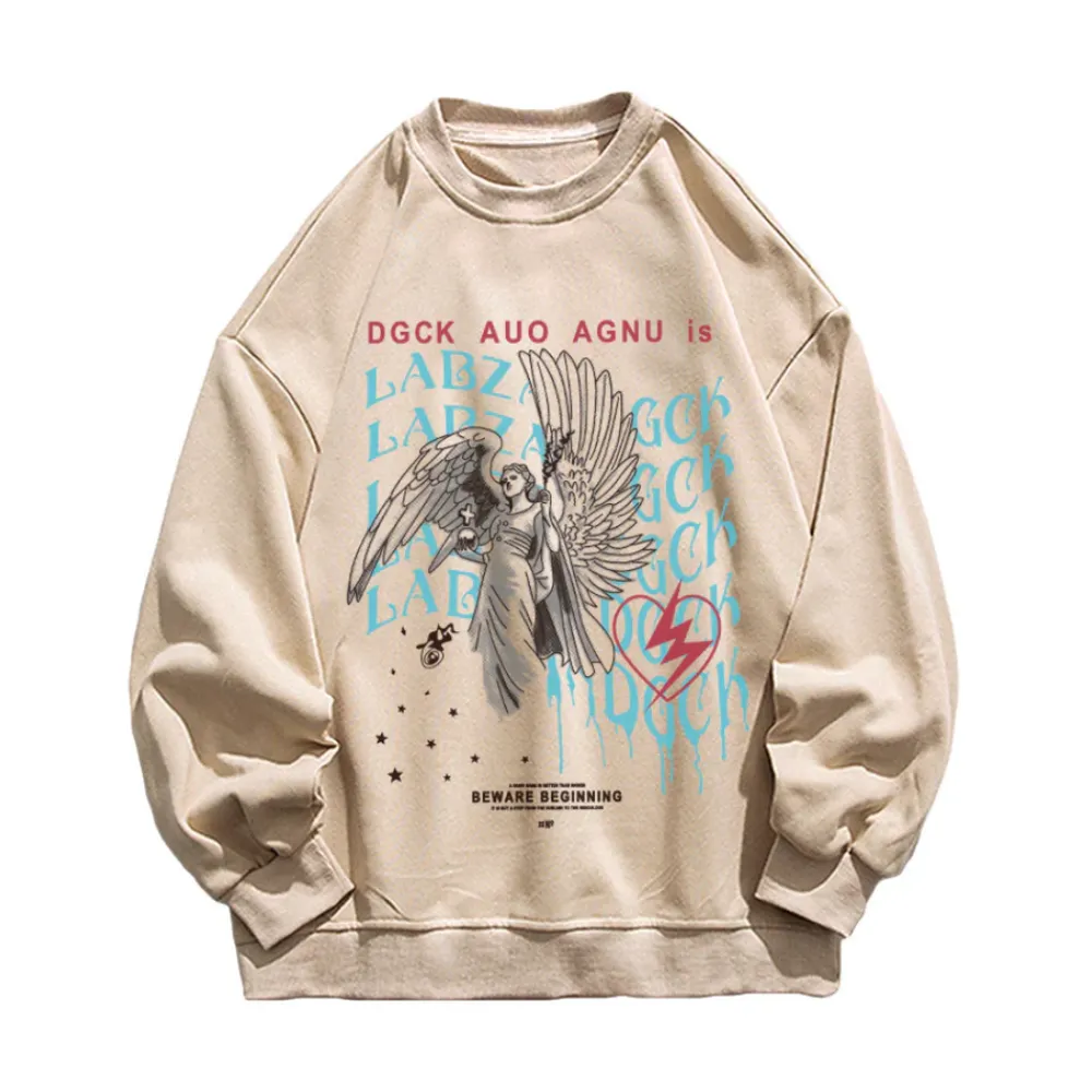 “Angel Sculpture Print” Sweatshirt