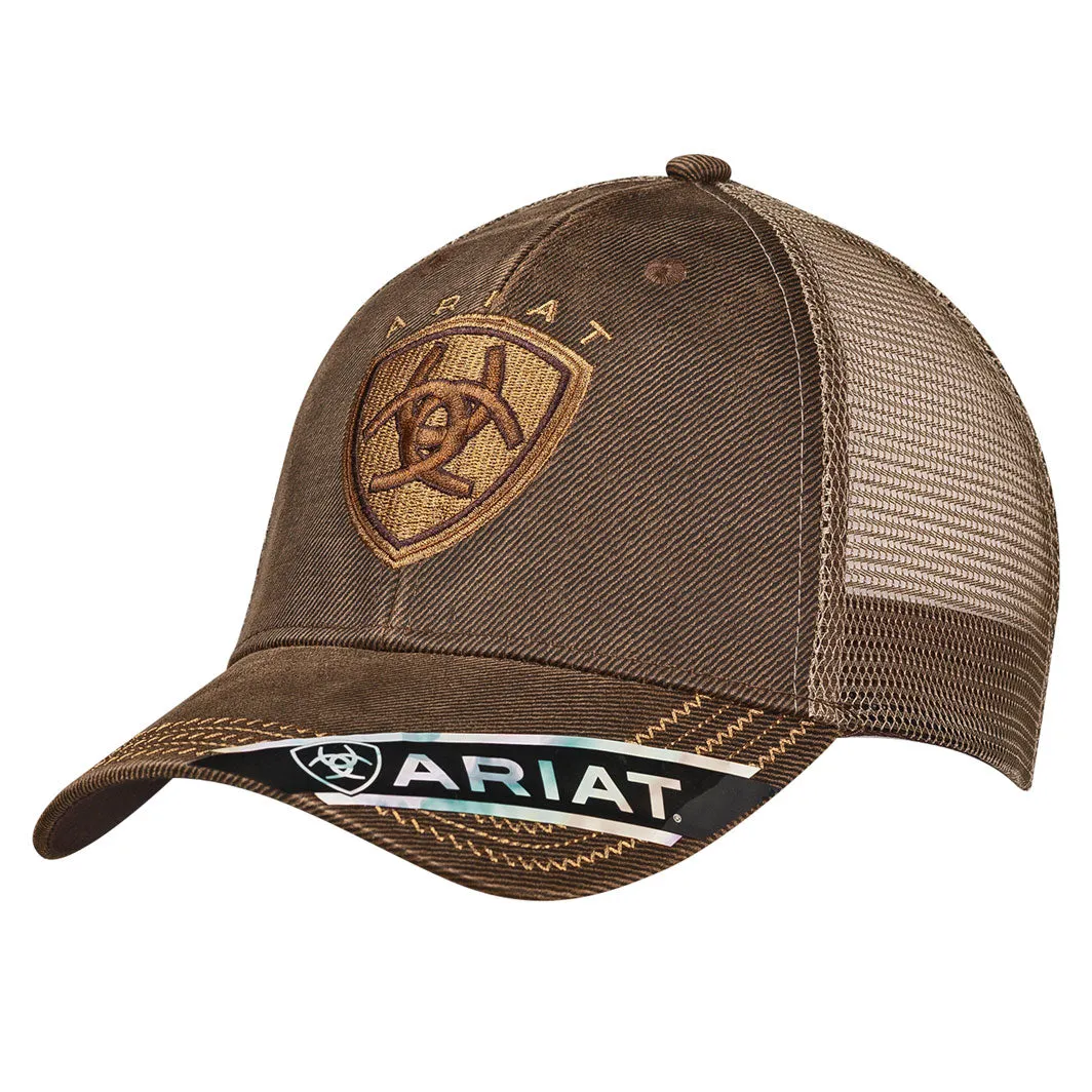 Ariat Oilskin Logo Mesh Velcro Cap