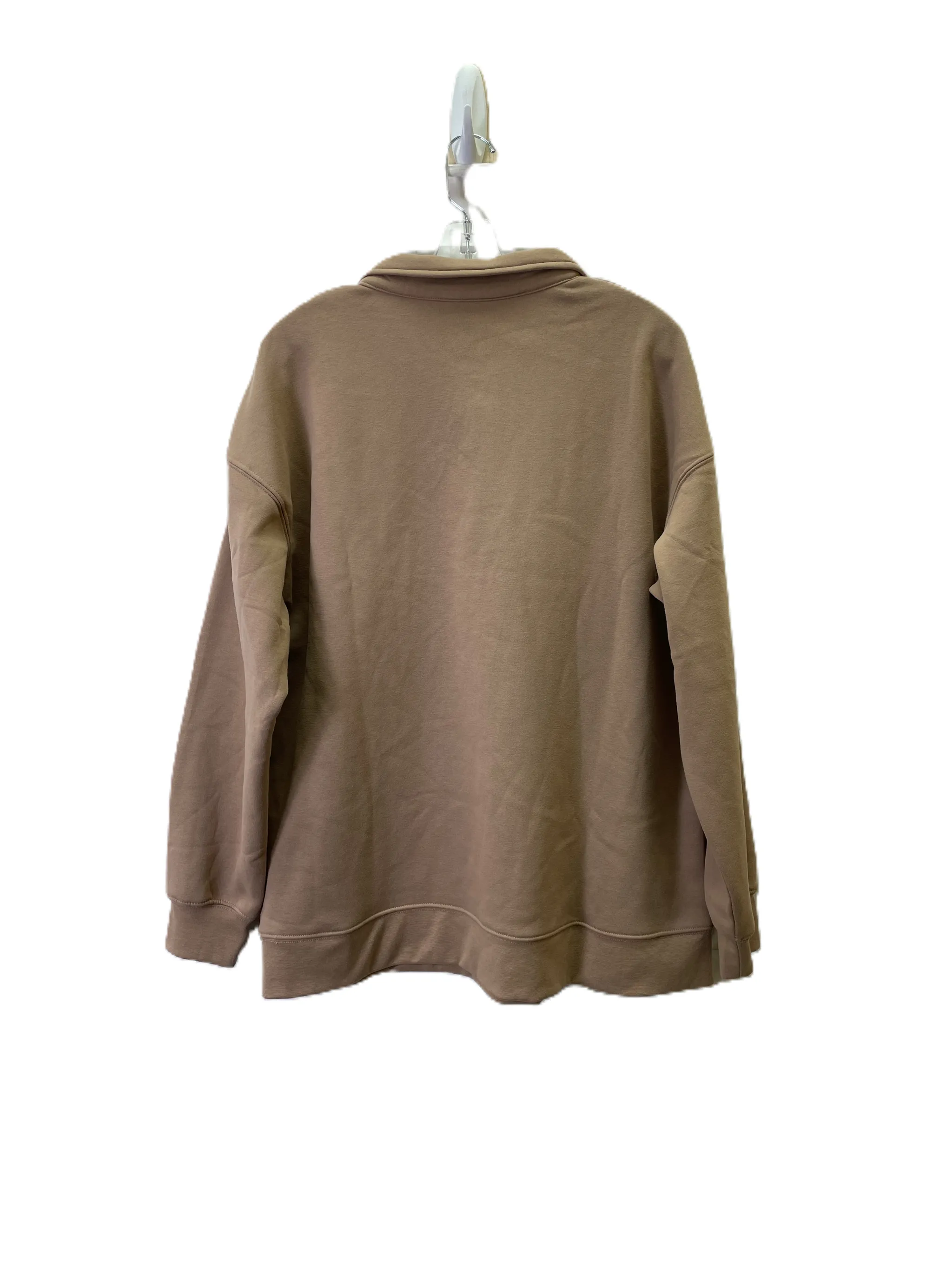 Athletic Sweatshirt Collar By Mondetta In Tan, Size: Xl