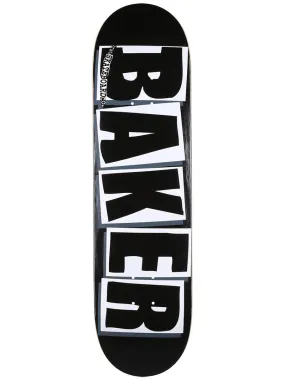 Baker Brand Logo Skateboard Deck - 8.47″ Black/White