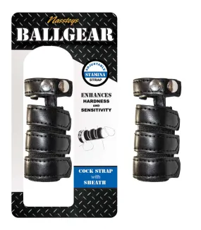 Ballgear Cock Strap with Shealth Black