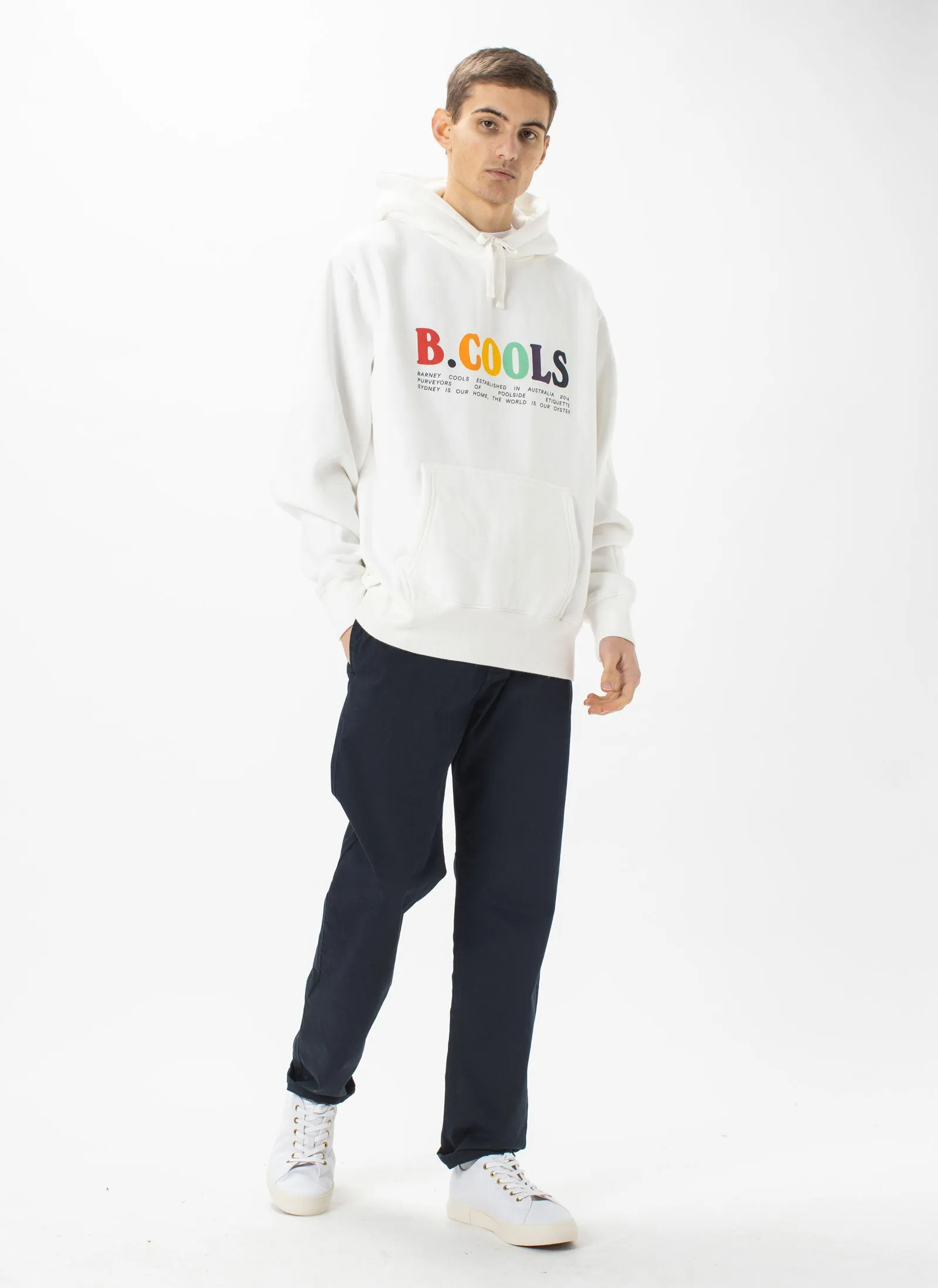 B.Bold Hood Sweatshirt White