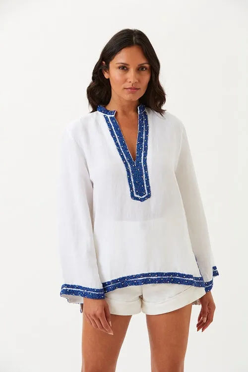 BEADED INDRANI TUNIC