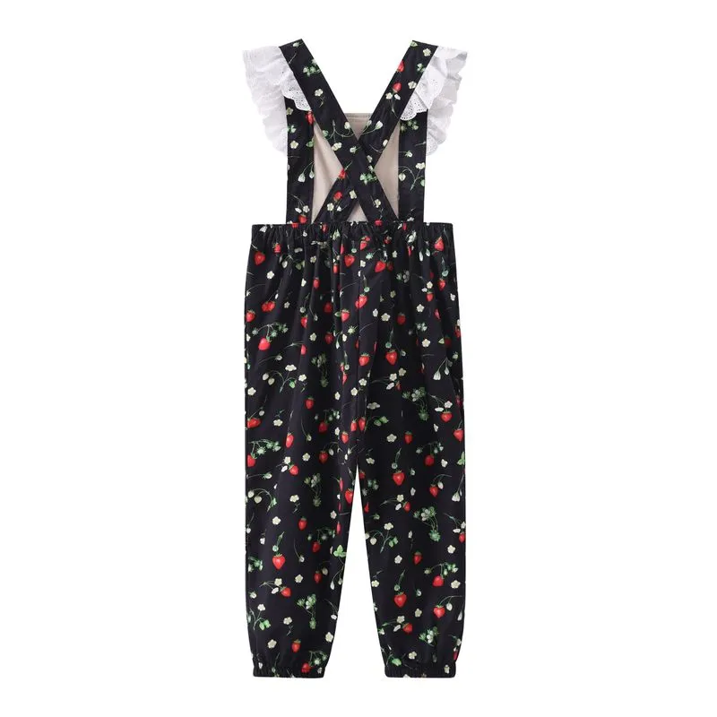 Berry Bliss Lace Pants Overall