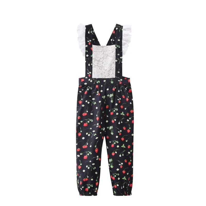 Berry Bliss Lace Pants Overall