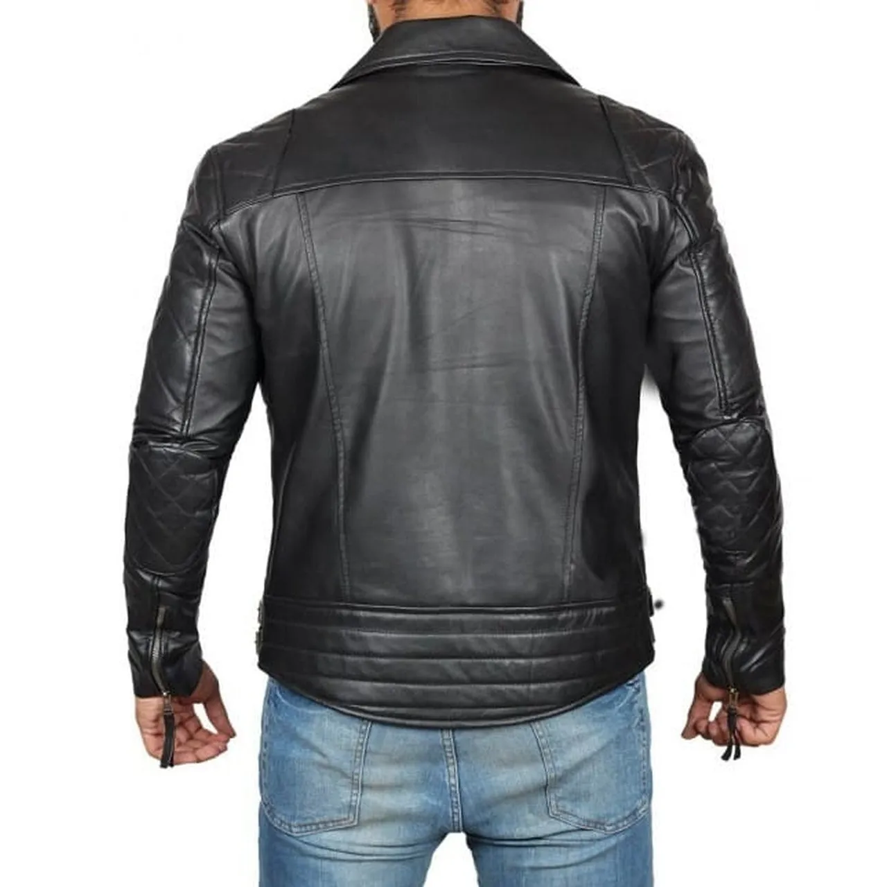 Black Diamond Classic 2 Motorcycle Leather Jacket Men