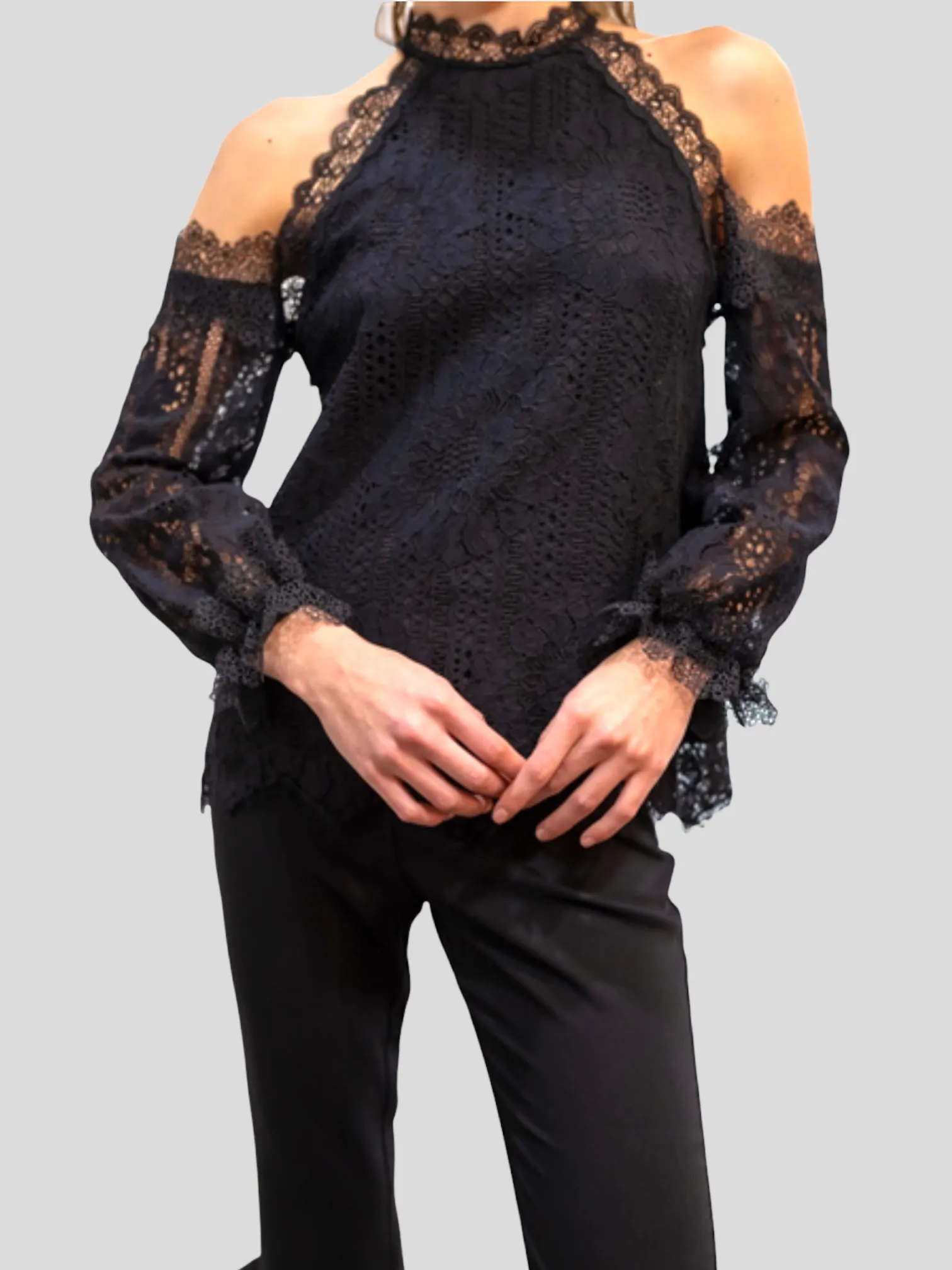 Black Lace Top