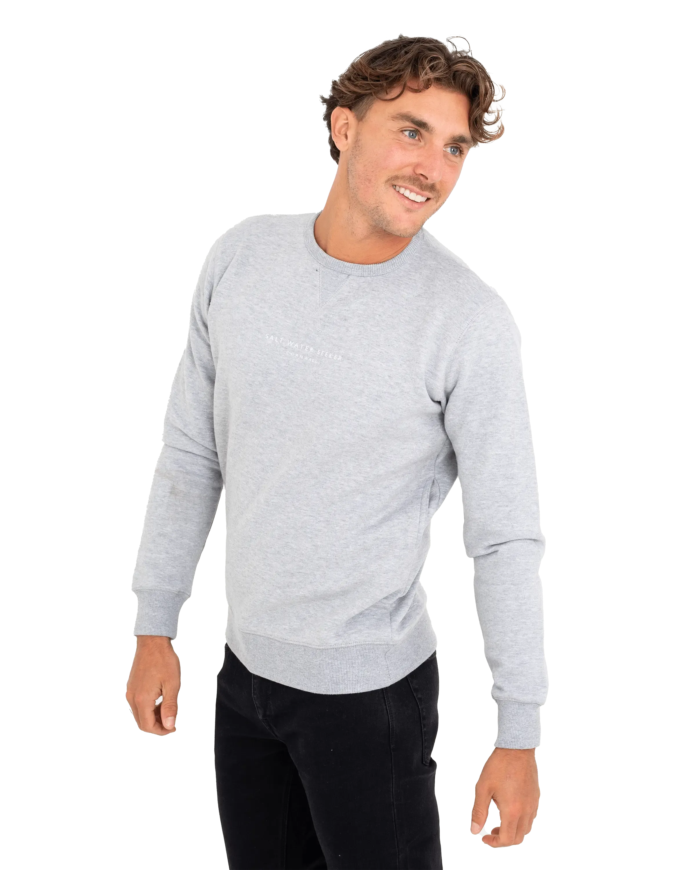 Block Art Sweatshirt in Athletic Heather