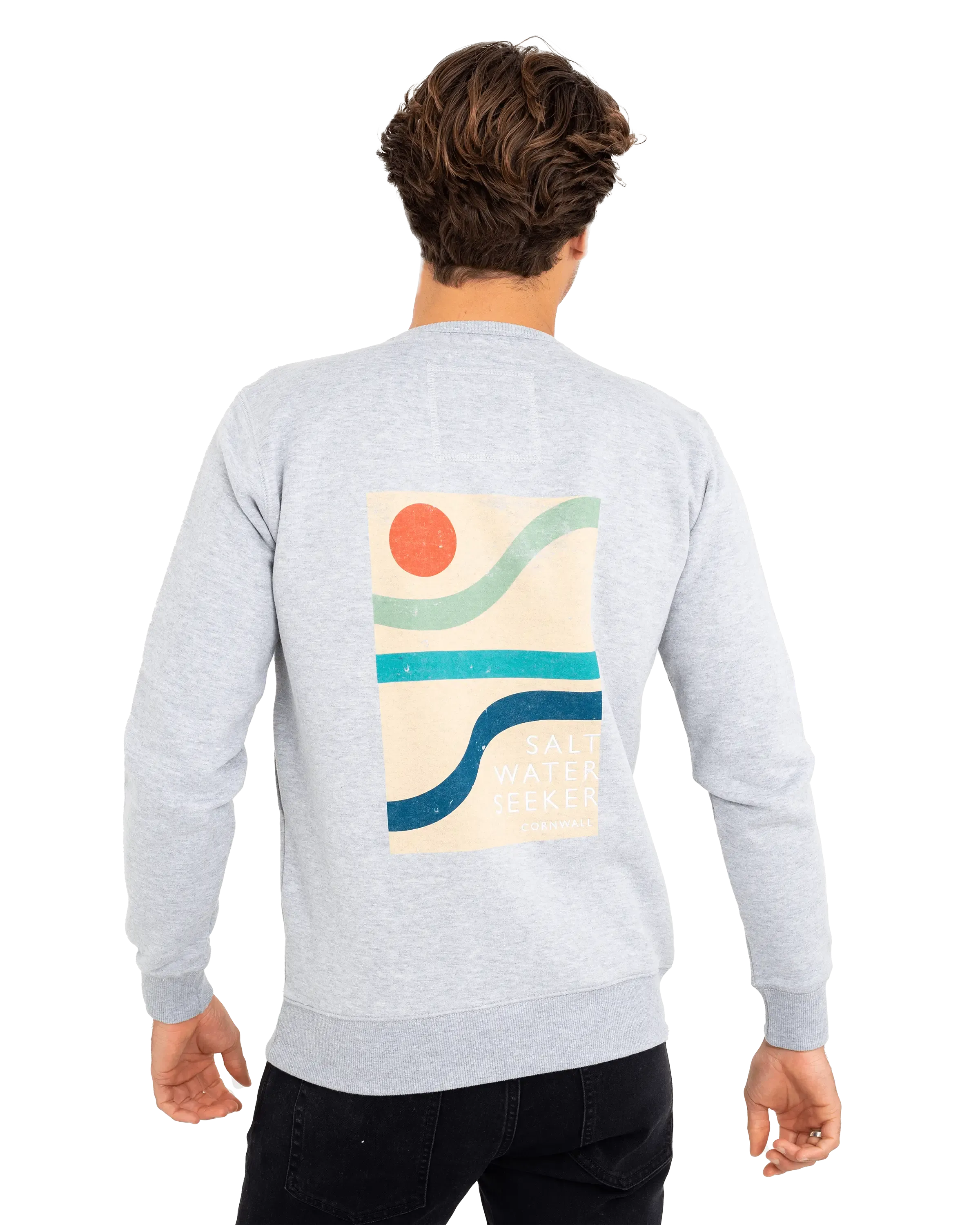 Block Art Sweatshirt in Athletic Heather