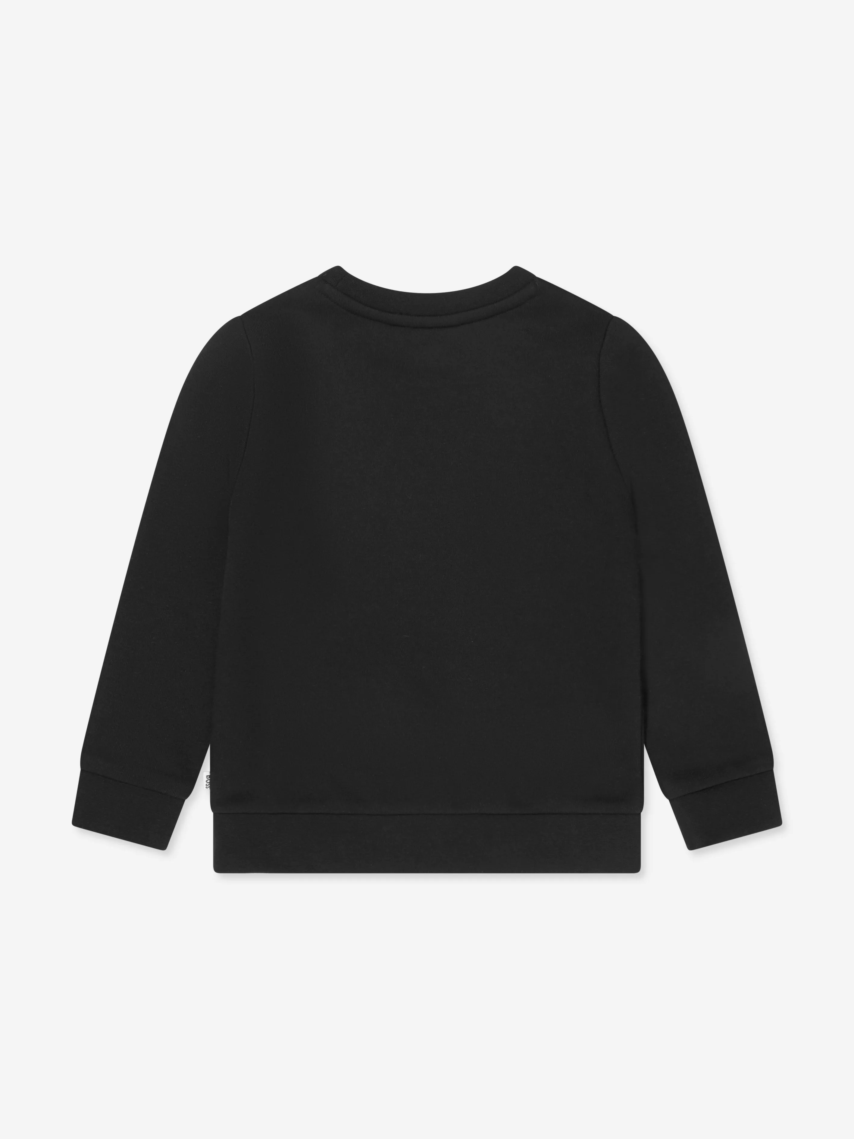 BOSS Boys Logo Sweatshirt In Black