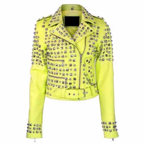 Brando Studded Motorcycle Leather Jacket