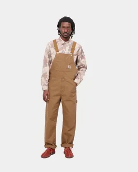 Carhartt WIP Bib Overall - Hamilton Brown Rinsed