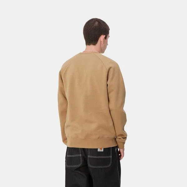 Carhartt WIP Chase Crewneck Sweatshirt Peanut - Gold