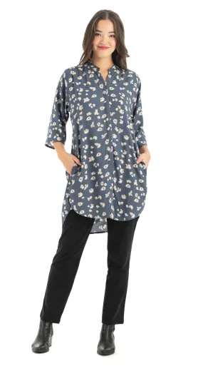 Cassidy Tunic - steel blue