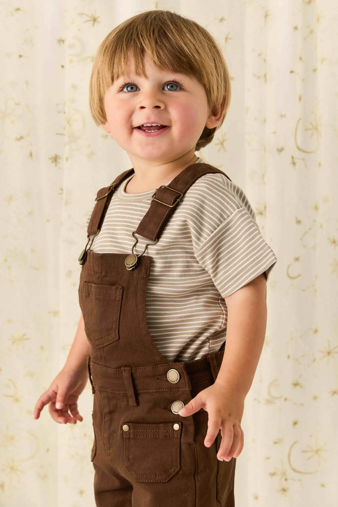 Chase Short Overall - Dark Coffee