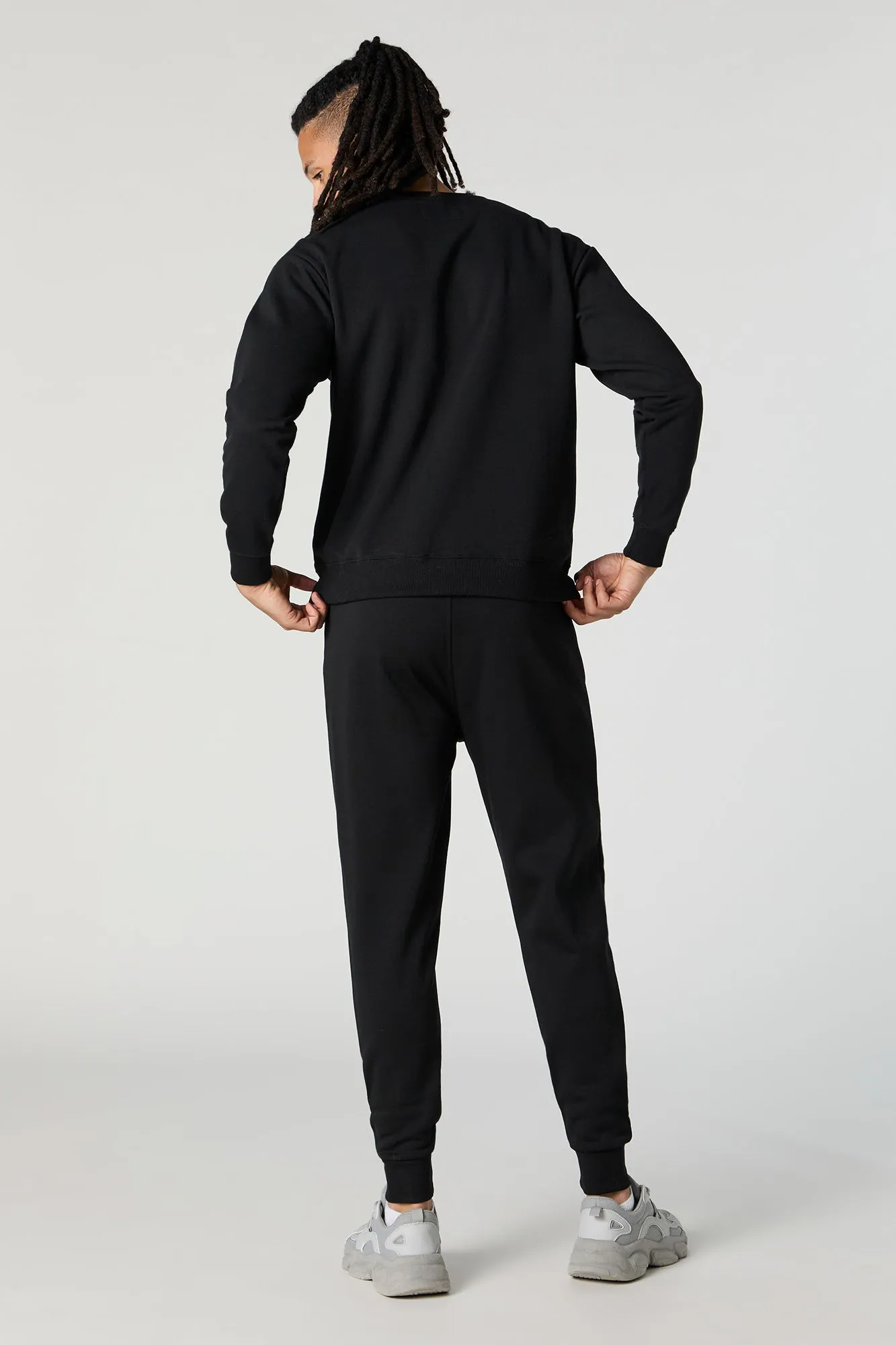 Chenille Embroidered Fleece Jogger