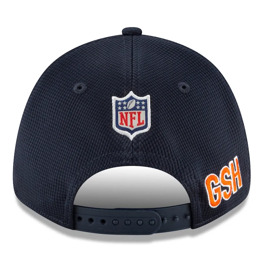 Chicago Bears New Era 2021 NFL Sideline Home B 9FORTY Adjustable Hat - Navy