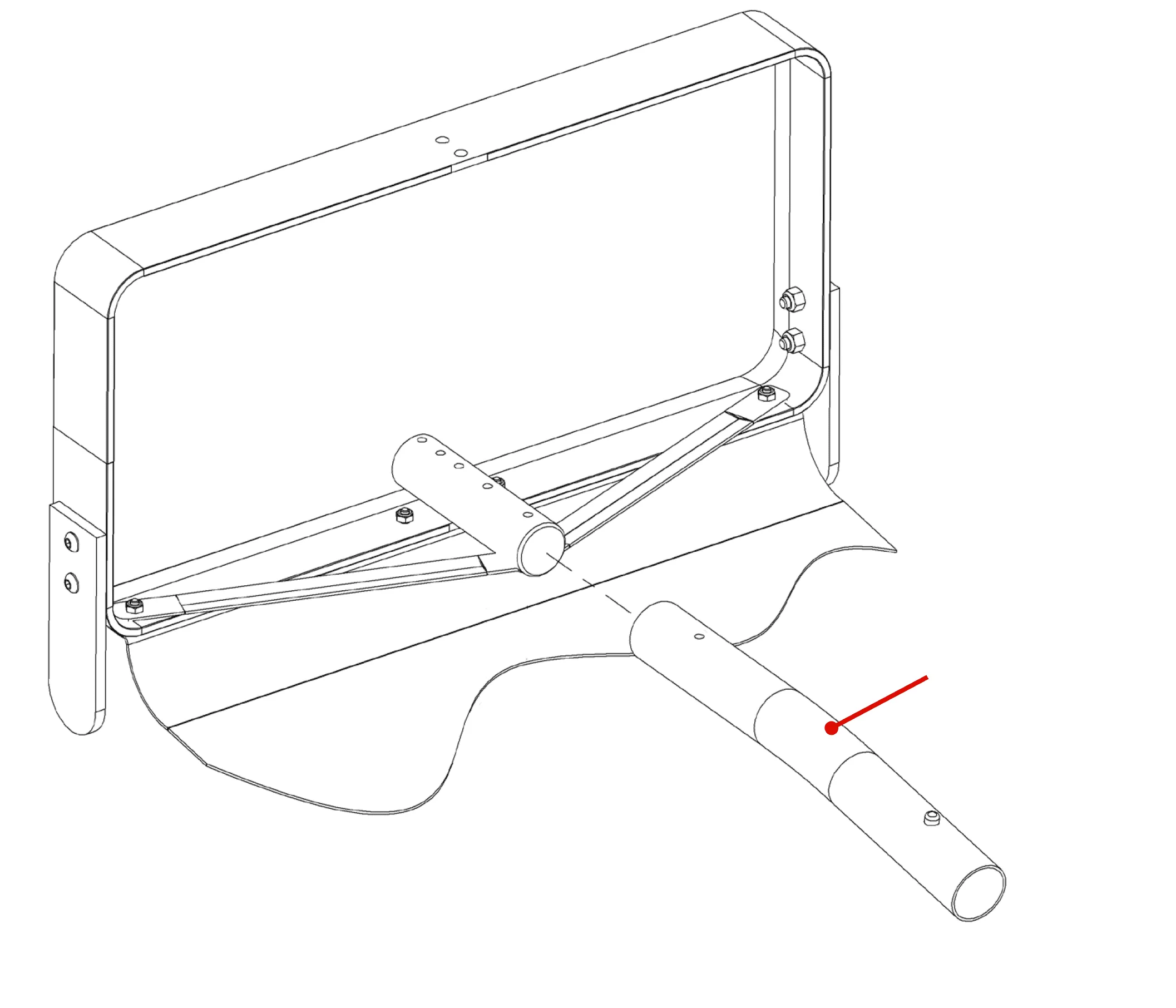 Curved Handle Adapter for SnowPeeler Roof Rake