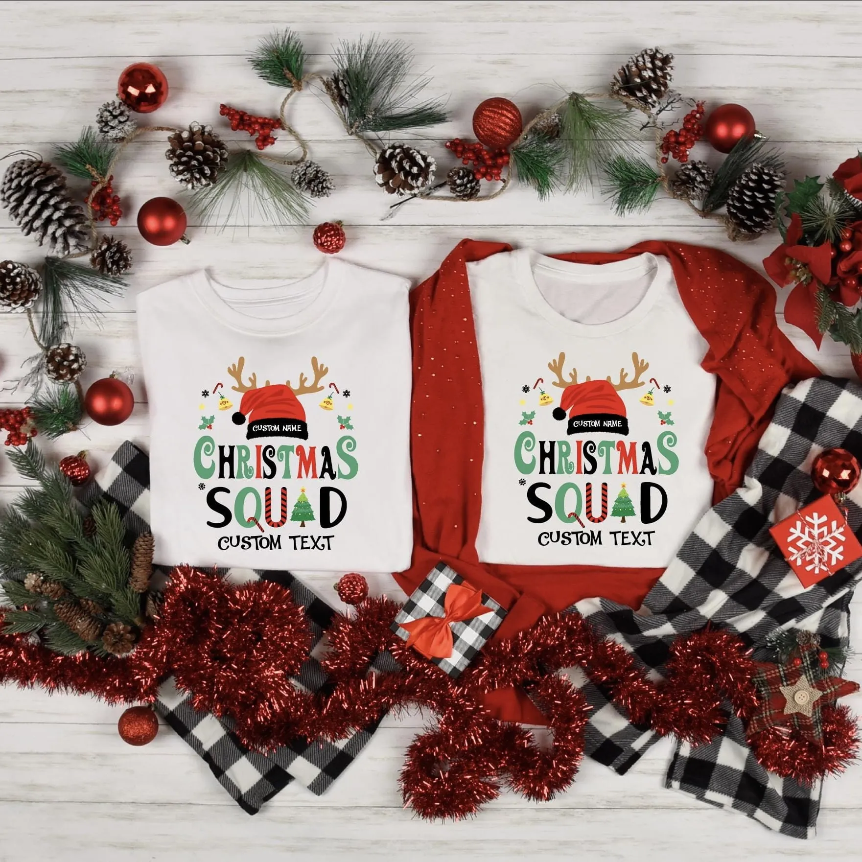 Custom Christmas Squad Sweatshirt - Personalized Holiday Apparel