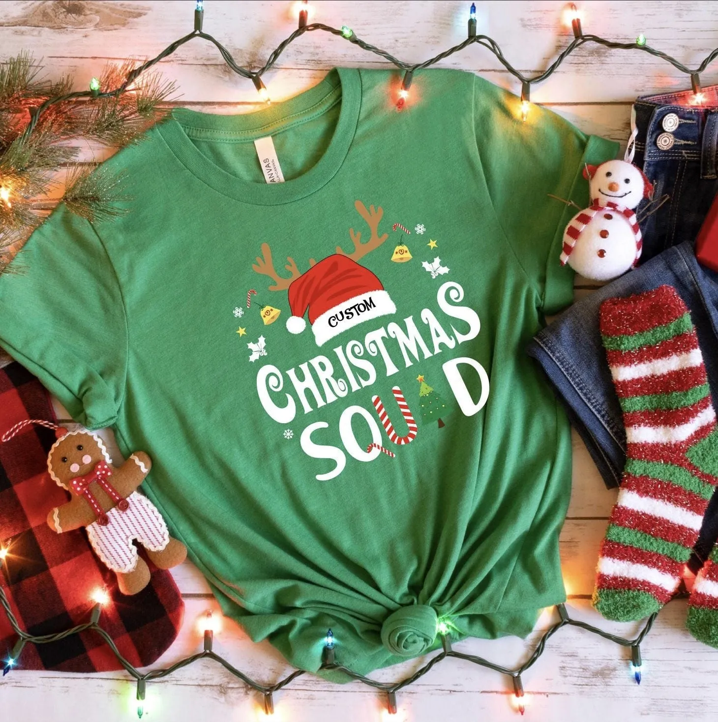 Custom Christmas Squad Sweatshirt - Personalized Holiday Apparel