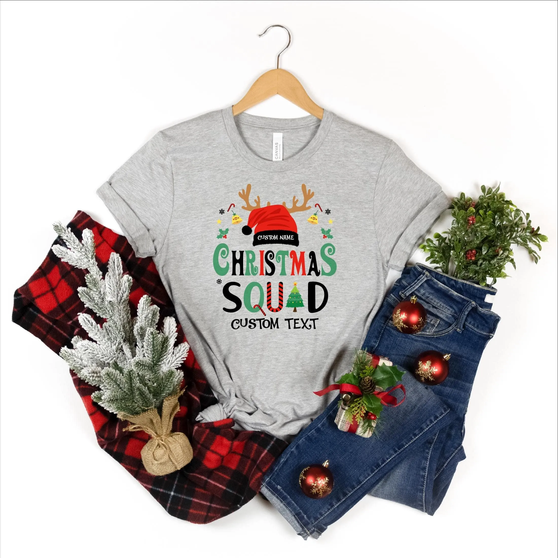 Custom Christmas Squad Sweatshirt - Personalized Holiday Apparel