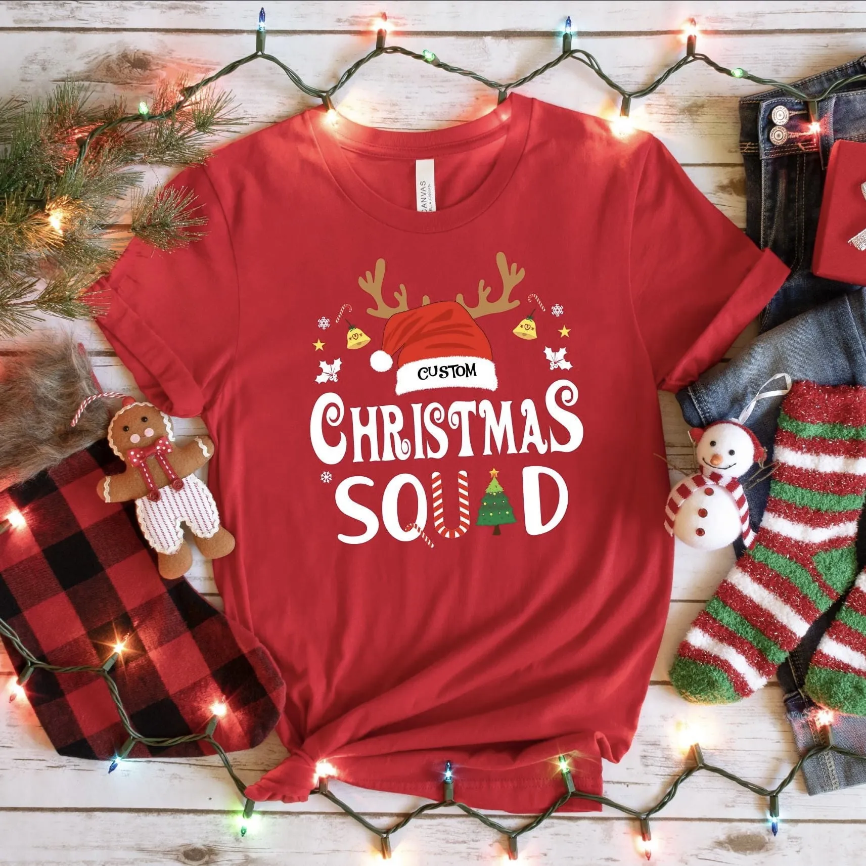 Custom Christmas Squad Sweatshirt - Personalized Holiday Apparel