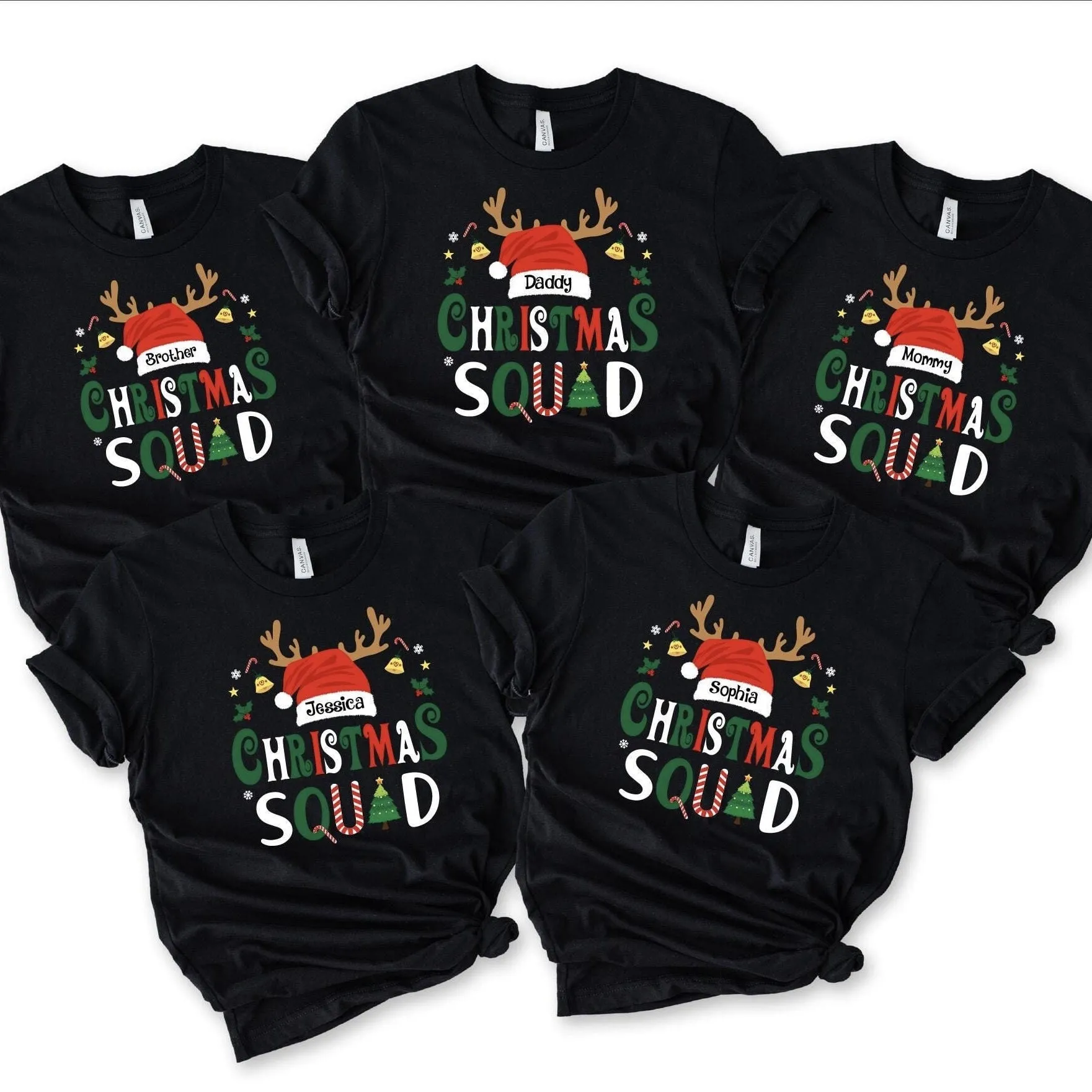 Custom Christmas Squad Sweatshirt - Personalized Holiday Apparel