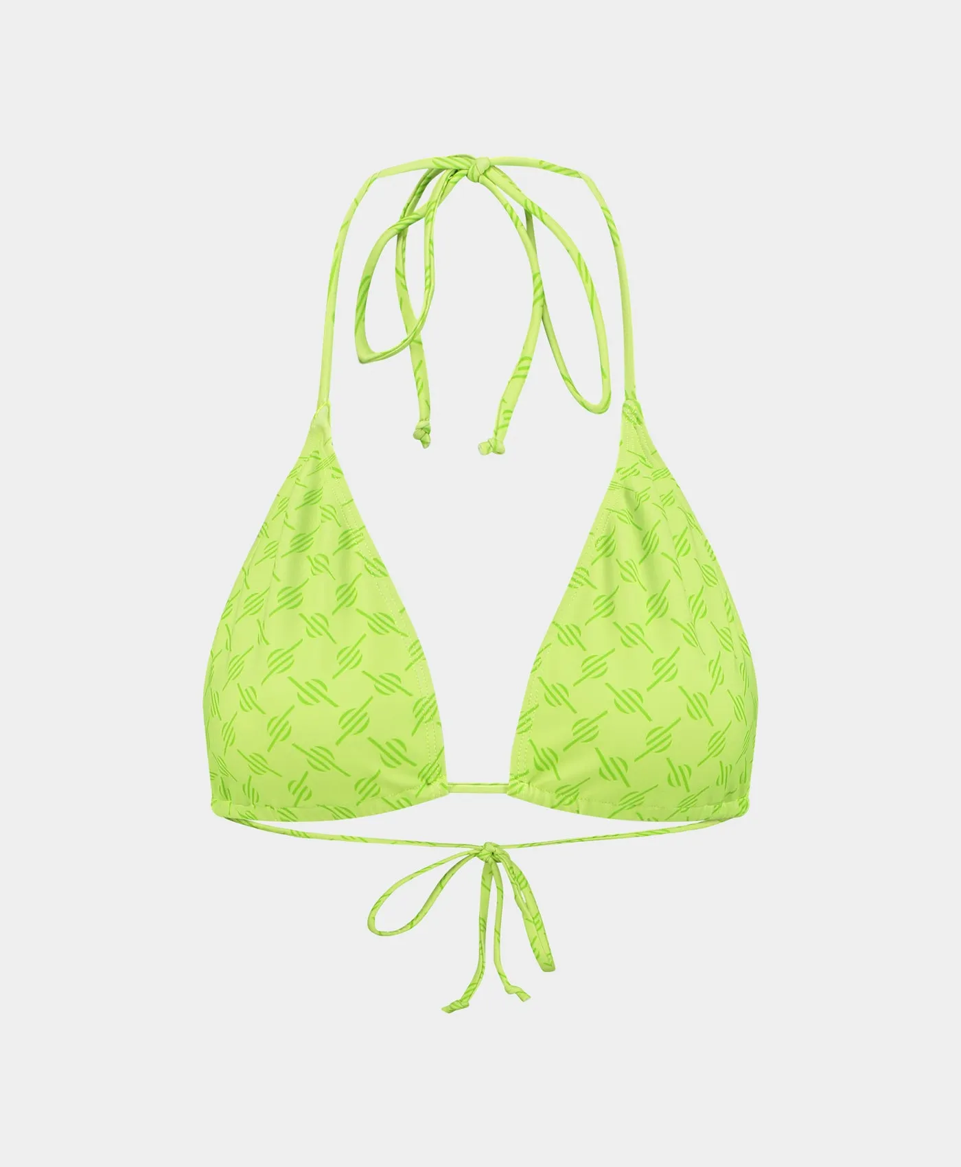 Daiquiri Green Zazi Monogram Bikini Top