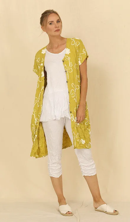 Dannie Button Up Vest - Daisy