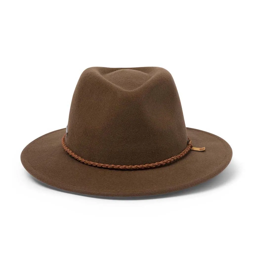 Evoke Beltana Unisex Fedora - Chocolate