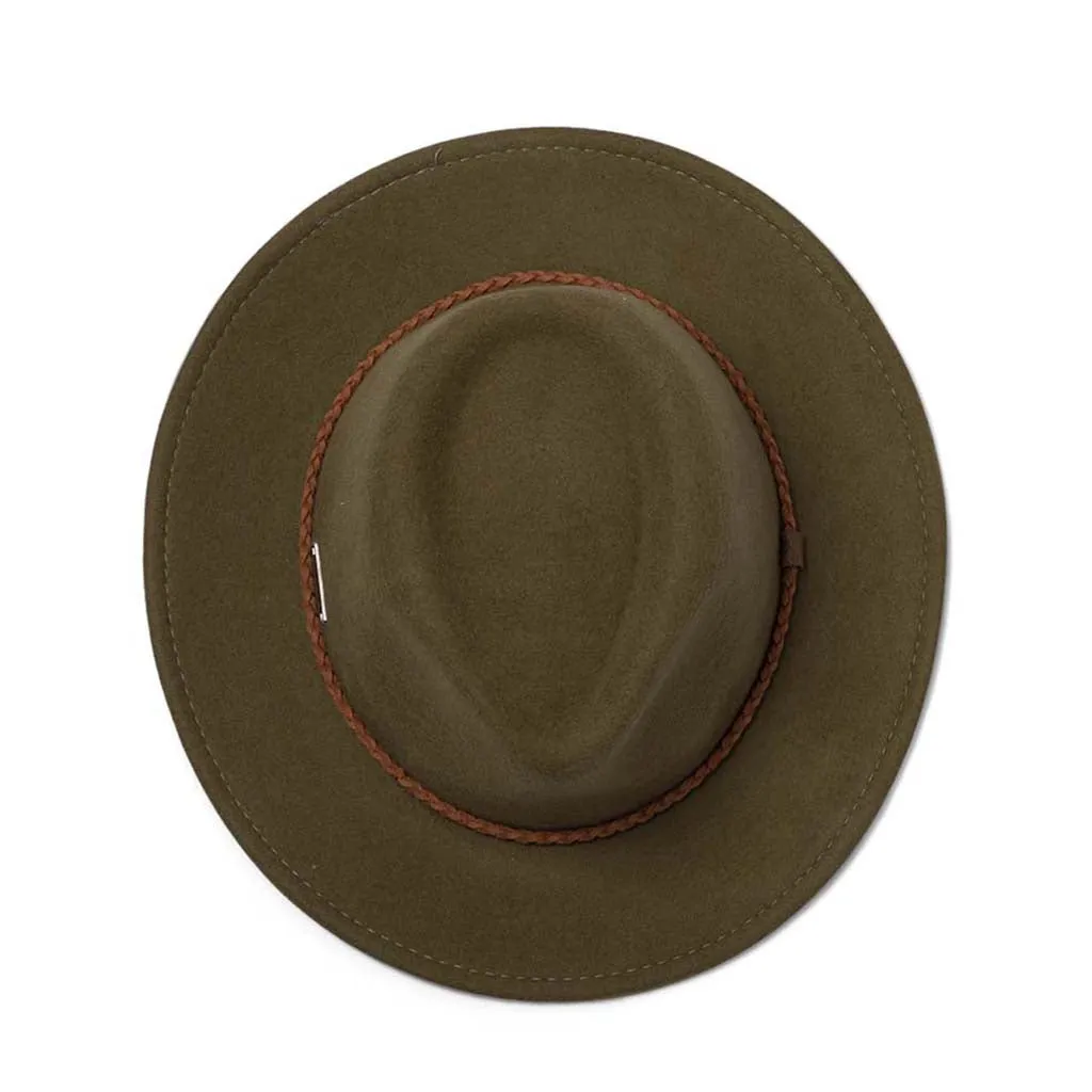 Evoke Beltana Unisex Fedora - Khaki