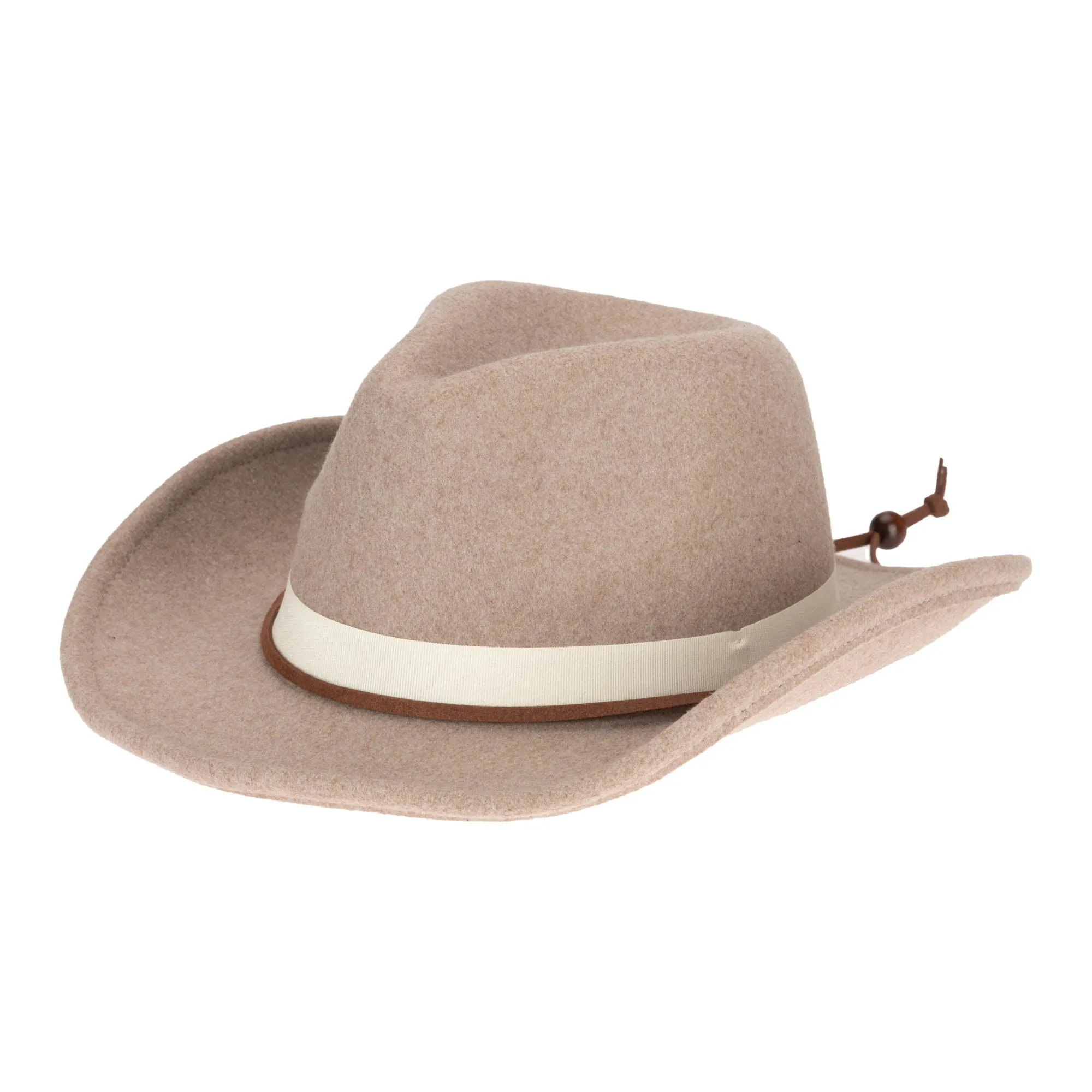 Faux Felt Cowboy with Grosgrain Band