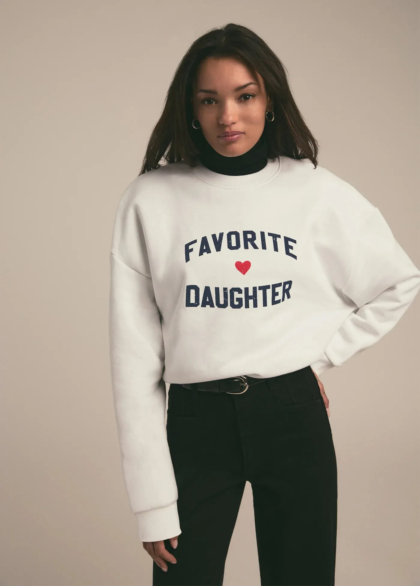 Favorite Daughter Heart Sweatshirt