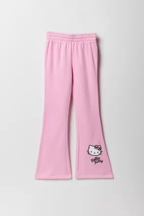 Girls Hello Kitty Graphic Fleece Flare Sweatpant