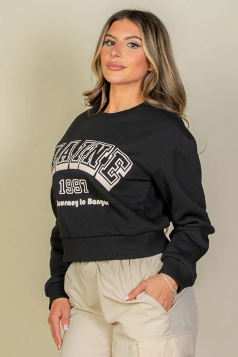 Graphic Drop Shoulder Sweatshirt