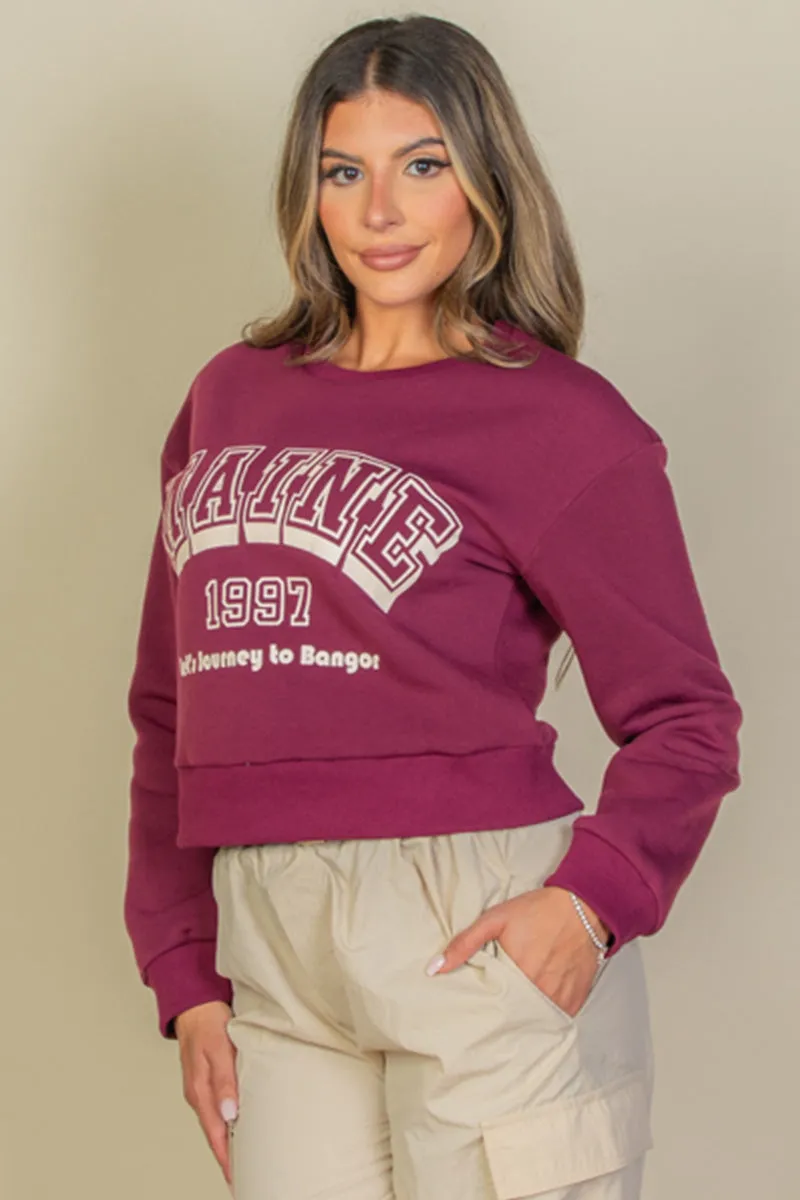 Graphic Drop Shoulder Sweatshirt