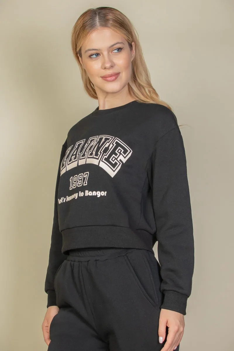 Graphic Drop Shoulder Sweatshirt