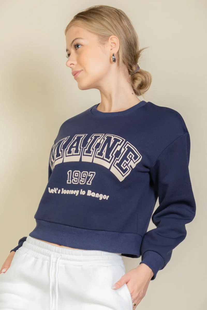 Graphic Drop Shoulder Sweatshirt