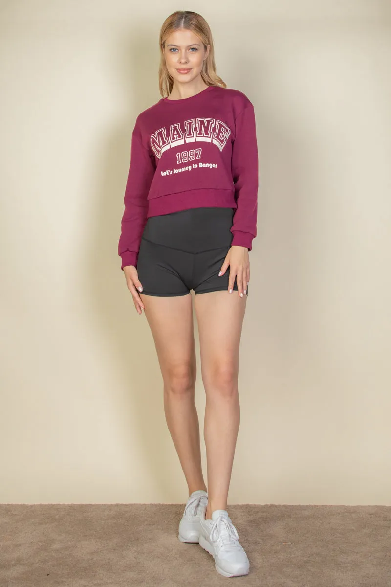 Graphic Drop Shoulder Sweatshirt