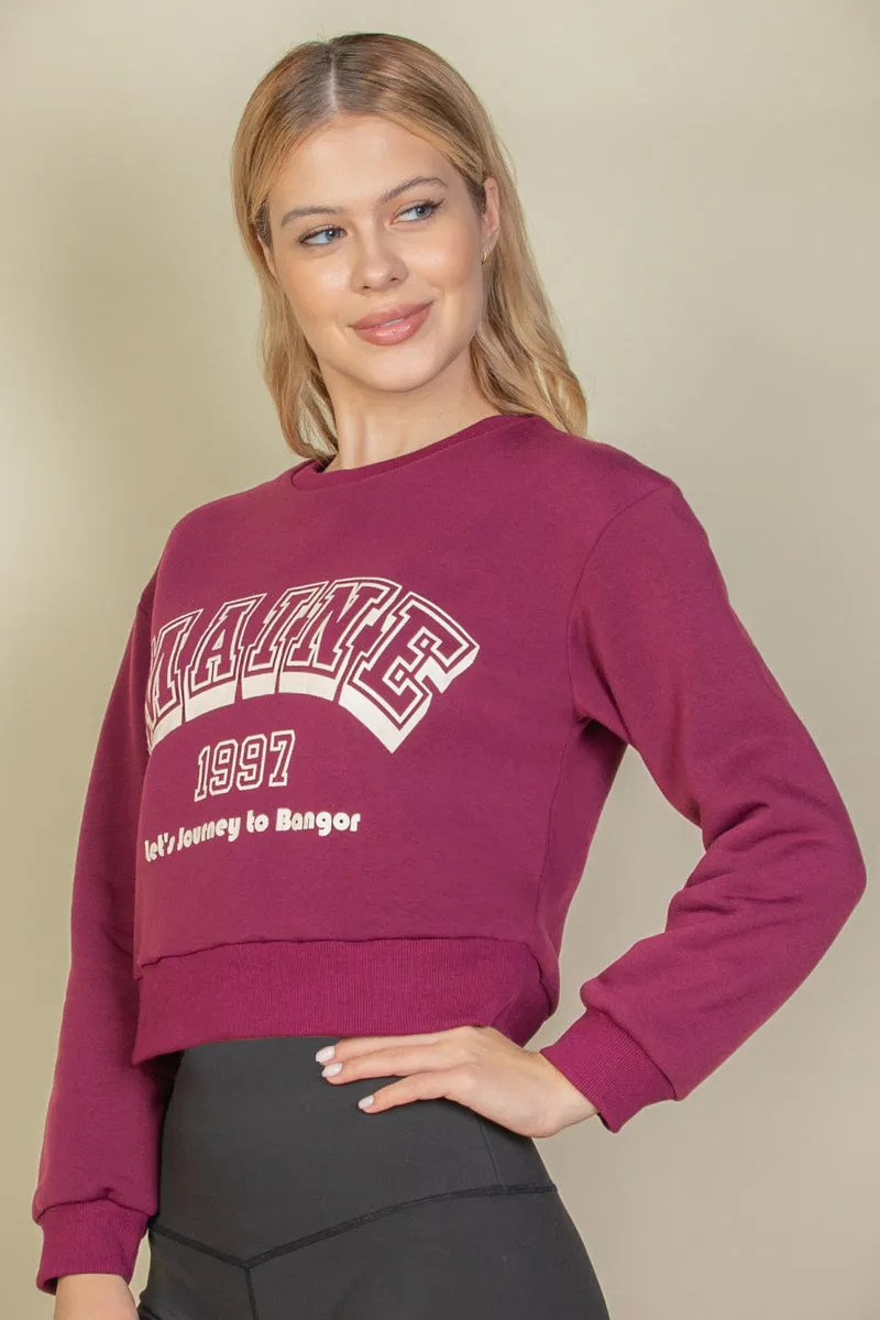 Graphic Drop Shoulder Sweatshirt