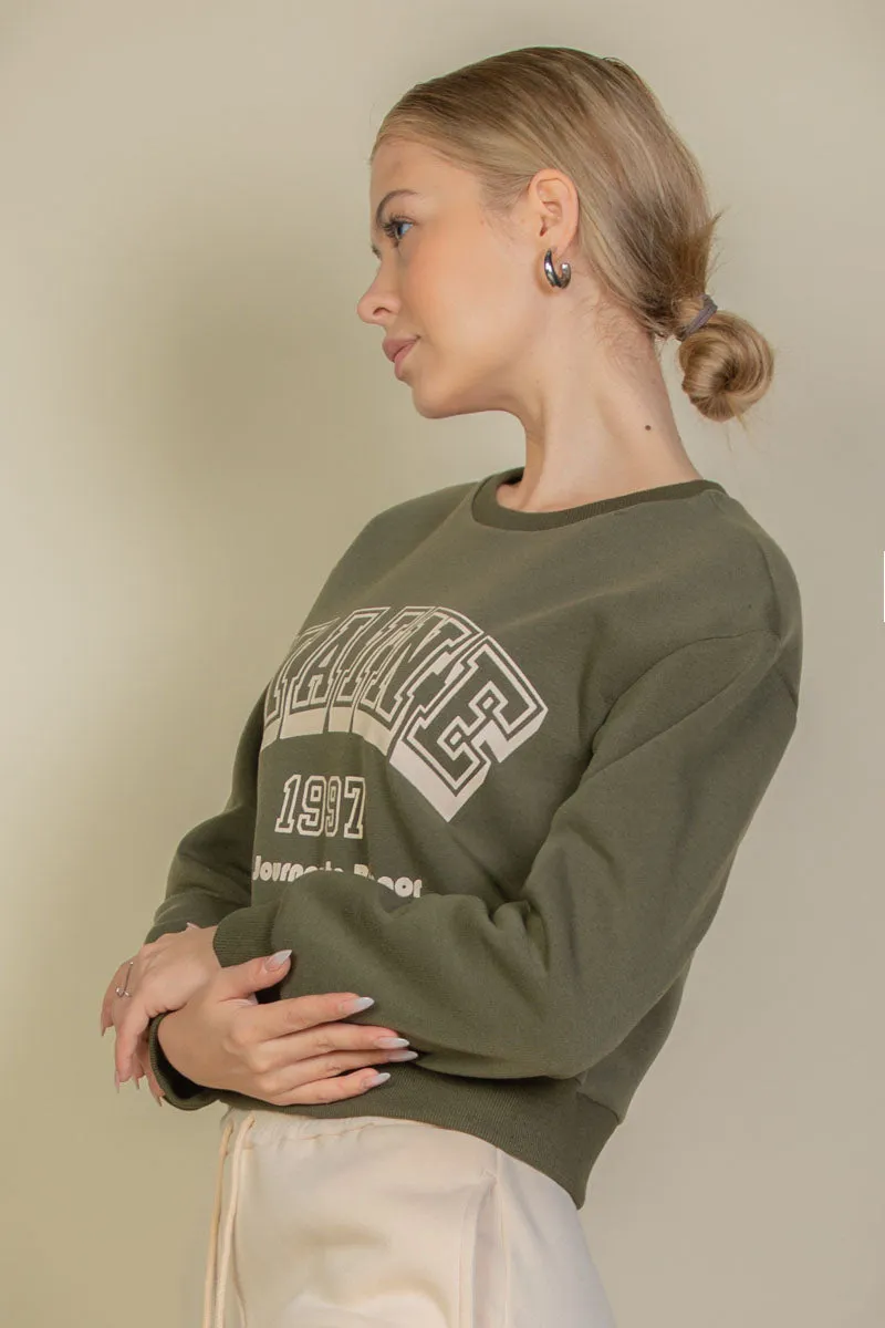 Graphic Drop Shoulder Sweatshirt