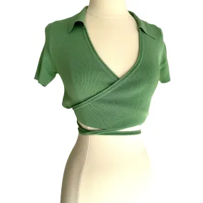 Green Cropped Top - XS