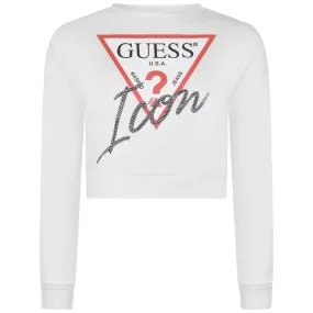 Guess Girls Sweatshirt - Cropped Icon Sweatshirt