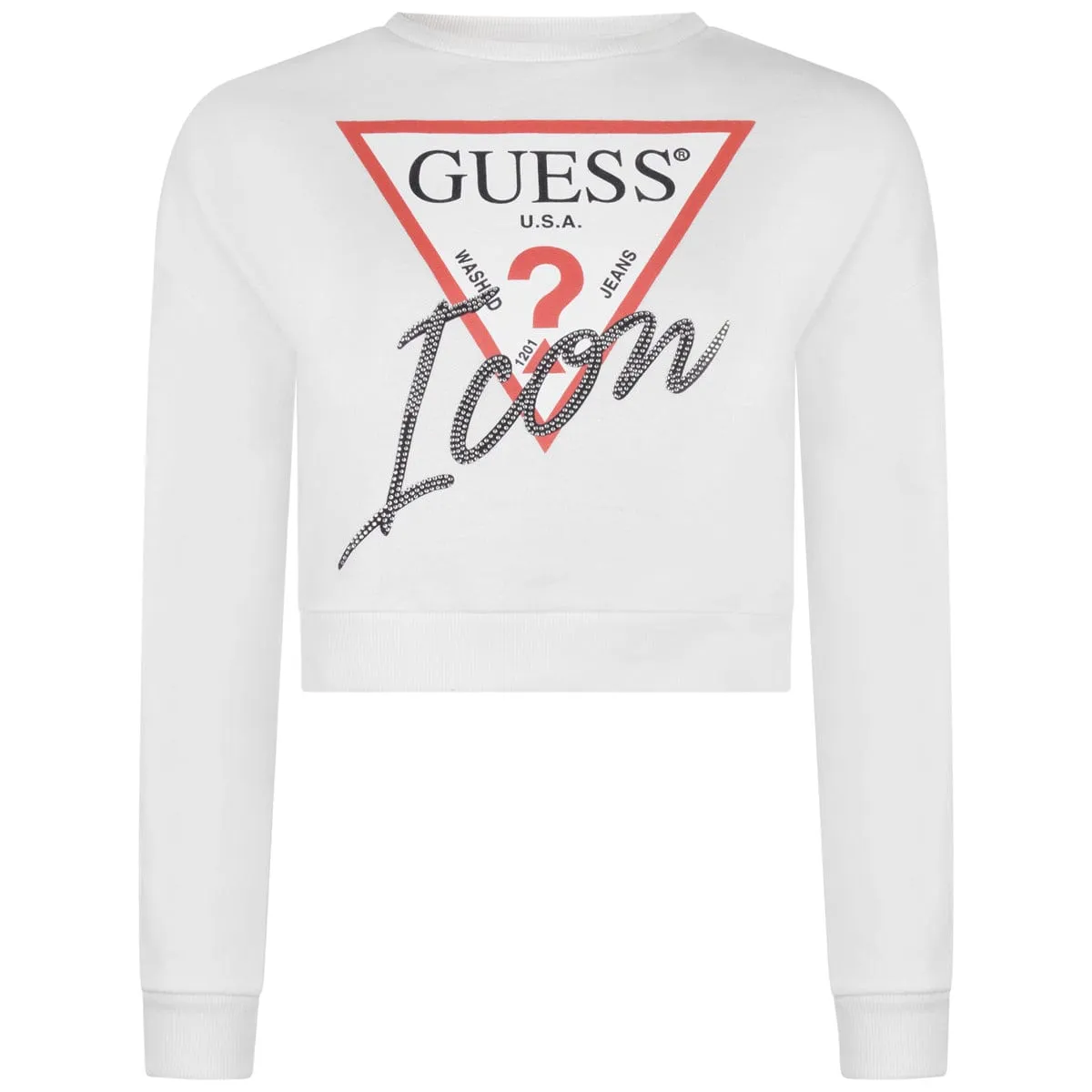 Guess Girls Sweatshirt - Cropped Icon Sweatshirt